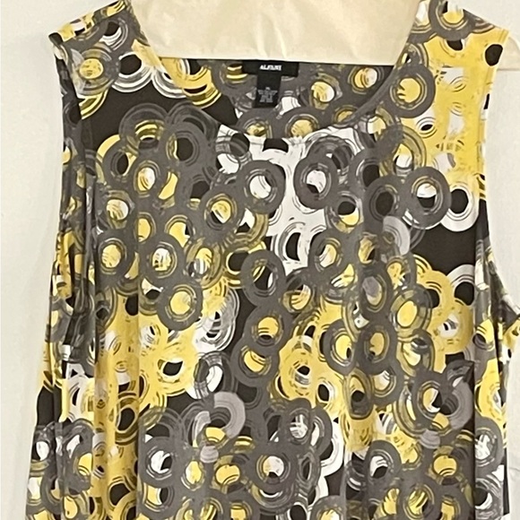 ALFANI Yellow Print top size XL - Picture 1 of 5